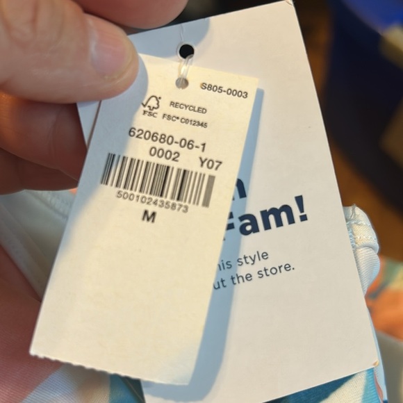 NWT Old Navy Two Piece Scoop Neck Tankini Swimsuit Bottom/ Top - Picture 3 of 4